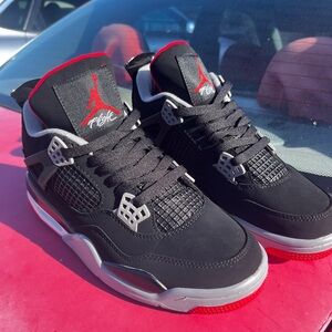 Jordan Black and Red Sneakers